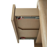 Ashborne Oak Veneer 2-Drawer Nightstand