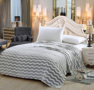 Faith, Hope, Love Home Decor Ultra Lush Full Size Chevron Microplush Blanke