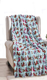 Faith, Hope, Love Home Decor Home Essentials Ultra Soft Blue Christmas Cats Holiday Throw Blanket (50" X 60")