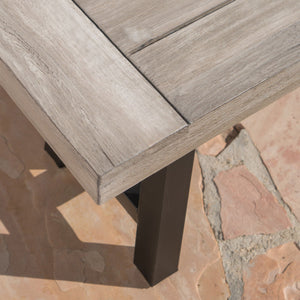 Tranquilizer - Outdoor Acacia Wood Bench With Slat Panel Design
