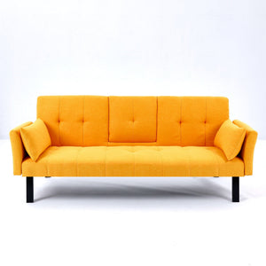 Sofa Bed With Foldable Design And Cup Holder