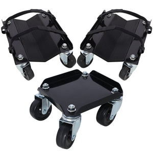 Heavy Duty Snowmobile Dolly With V Slide And Swivel Casters Steel, 1500Lbs Capacity
