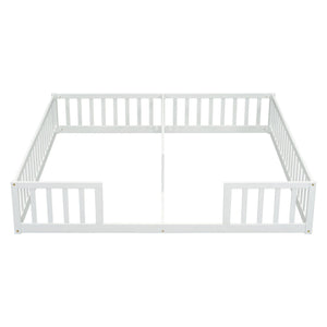 Double Floor Bed With Fence, Guardrails, Without Door