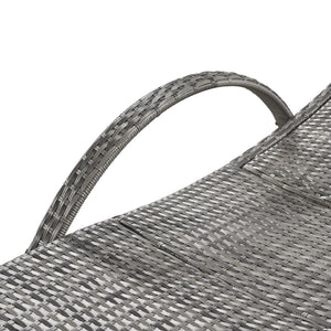 K&K 80'' Outdoor Wicker Chaise Lounge Chairs Set of 2