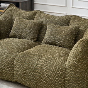 Comfortable Dual Beanbag Chair With High Resilience Foam Core For 2 People