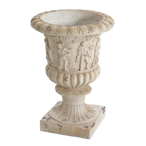 Garden Urn, Antique White, 27" H