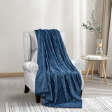 Noble house oversized and extra heavy chevron braided throw blanket (50" x 70")