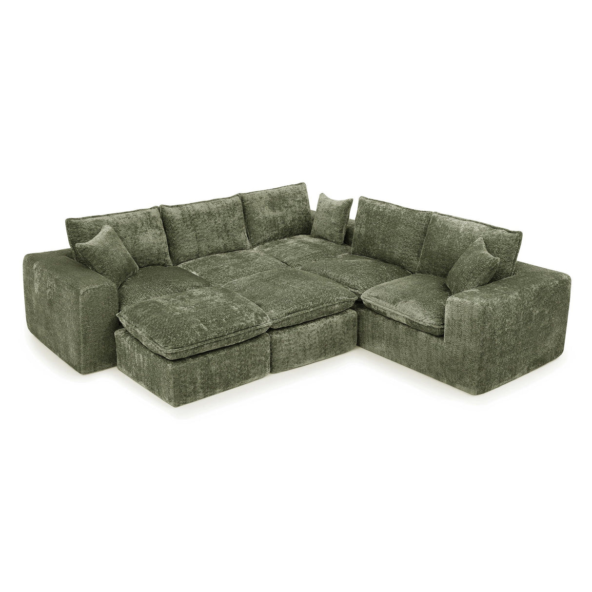 Sectional Sofa With Moveable Ottoman