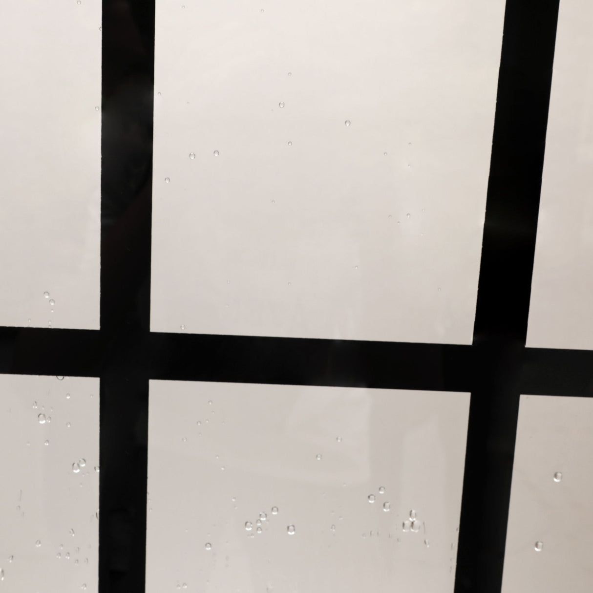 Frameless Fixed Shower Door, Open Entry Design