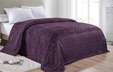Ultra plush by decor&more chevron arrow jacquard microplush blanket