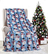 Noblehouse velvet touch holiday throw fleece blanket (50" x 60")