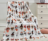 Decor&More Happy Halloween Microplush Throw Blanket (50" x 60")