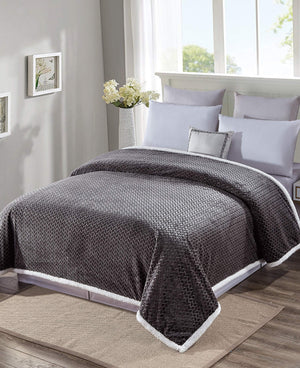 Faith, Hope, Love Home Décor Home Essentials Braided Sherpa Blanket