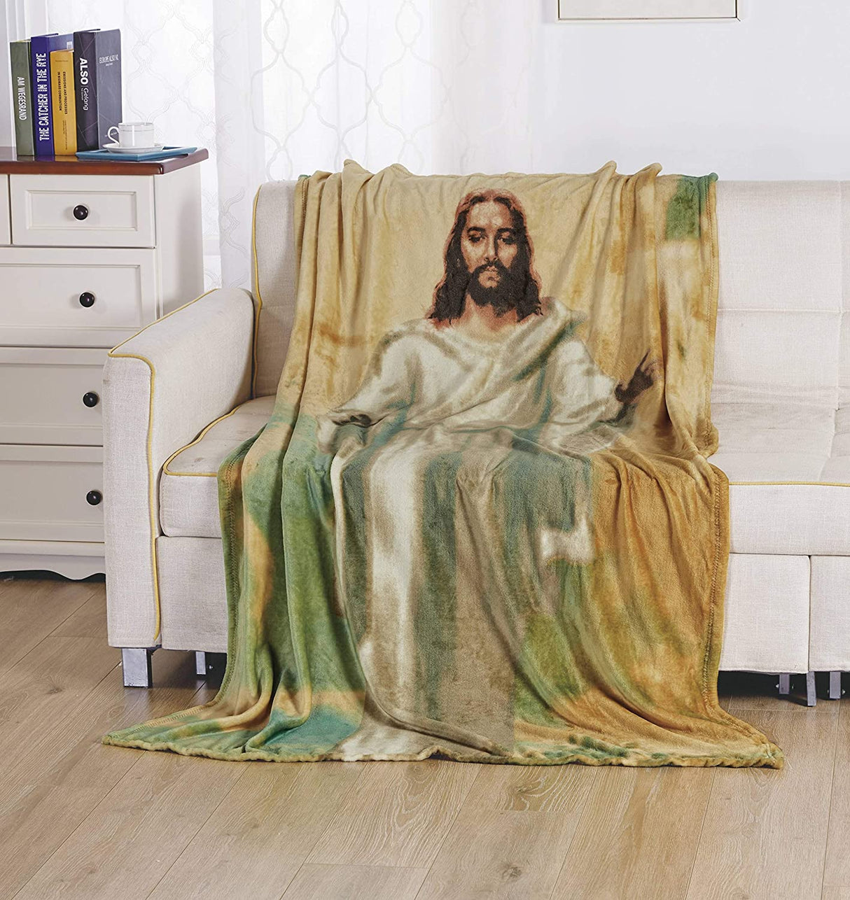 Religious 50" x 70" oversized super soft microplush throw blanket