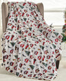 Happy holidays microplush throw blanket (50“ x 60“) - christmas time