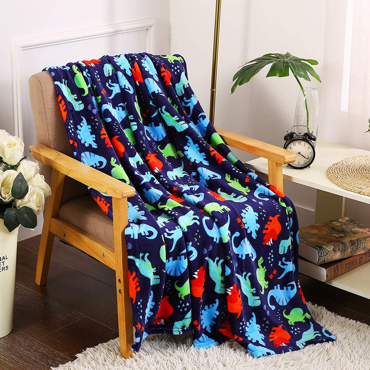 Home essentials tropical plush throw