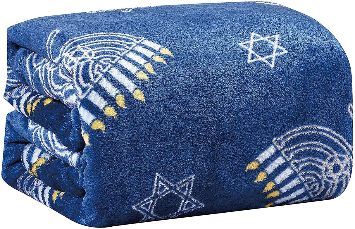 Noblehouse velvet touch holiday throw fleece blanket (50" x 60")