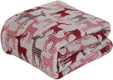 Festive holiday microplush throw blanket (50" x 60")
