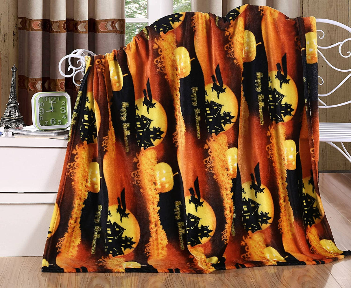 Noblehouse velvet touch holiday throw fleece blanket (50" x 60")