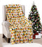 Noblehouse velvet touch holiday throw fleece blanket (50" x 60")