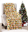 Noblehouse velvet touch holiday throw fleece blanket (50" x 60")