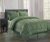 Decor&More Home Essentials 8 Piece Embossed Vine Bed in a Bag