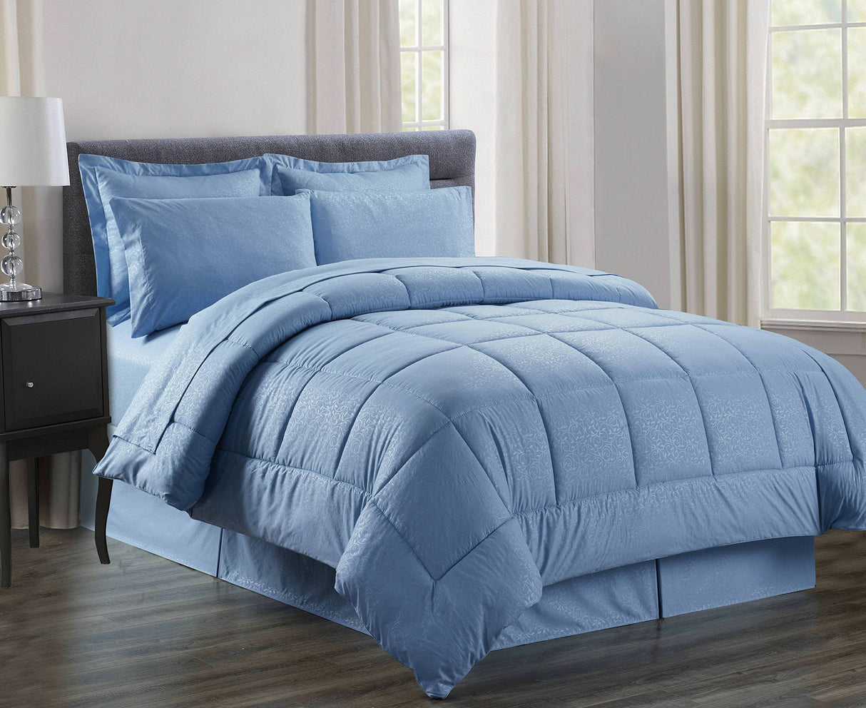 Faith, Hope, Love Home Decor Chateau Collection 8 Piece Bed In A Bag Down Alternative Comforter Set