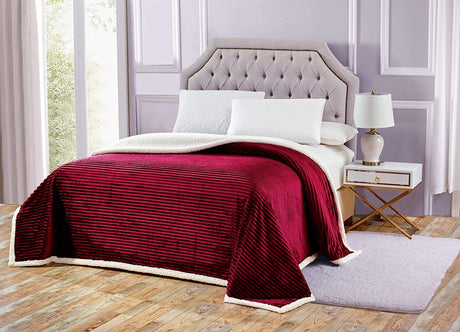 Home essentials corduroy sherpa blanket