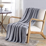 Decor&More Double Helix Embossed Ultra Lush Throw Blanket (50" x 60")
