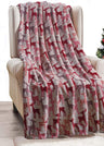 Festive holiday microplush throw blanket (50" x 60")