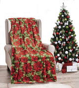 Noblehouse velvet touch holiday throw fleece blanket (50" x 60")