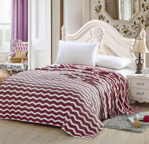 Faith, Hope, Love Home Decor Ultra Lush Full Size Chevron Microplush Blanke