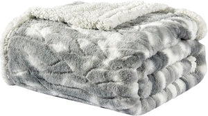 Faith, Hope, Love Home Decor Alaska Faux Fur Shaggy Plush Sherpa Throw Blanket