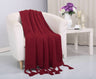Faith, Hope, Love Home Decor Soft Touch Classic Woven Knitted Throw Blanket With Fringe