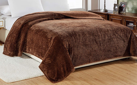 Home essentials popcorn textured microplush blanket