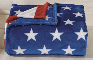 FAITH, HOPE, LOVE HOME DECOR American Flag Oversized 50" x 70" Throw Blanket
