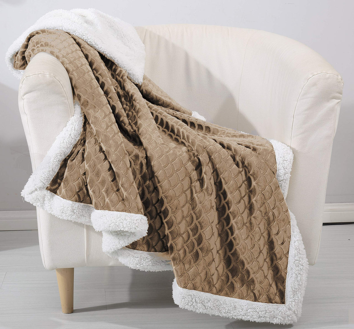 Decor&More Religious 50" x 70" Oversized Super Soft Microplush Throw Blanket