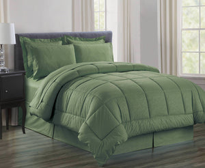 Faith, Hope, Love Home Decor Chateau Collection 8 Piece Bed In A Bag Down Alternative Comforter Set