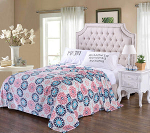 Decor&More Ultra Lush Extra Soft Modern Art Microplush Blanket