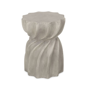 Modern Canis Side Table Outdoor Use - Gray