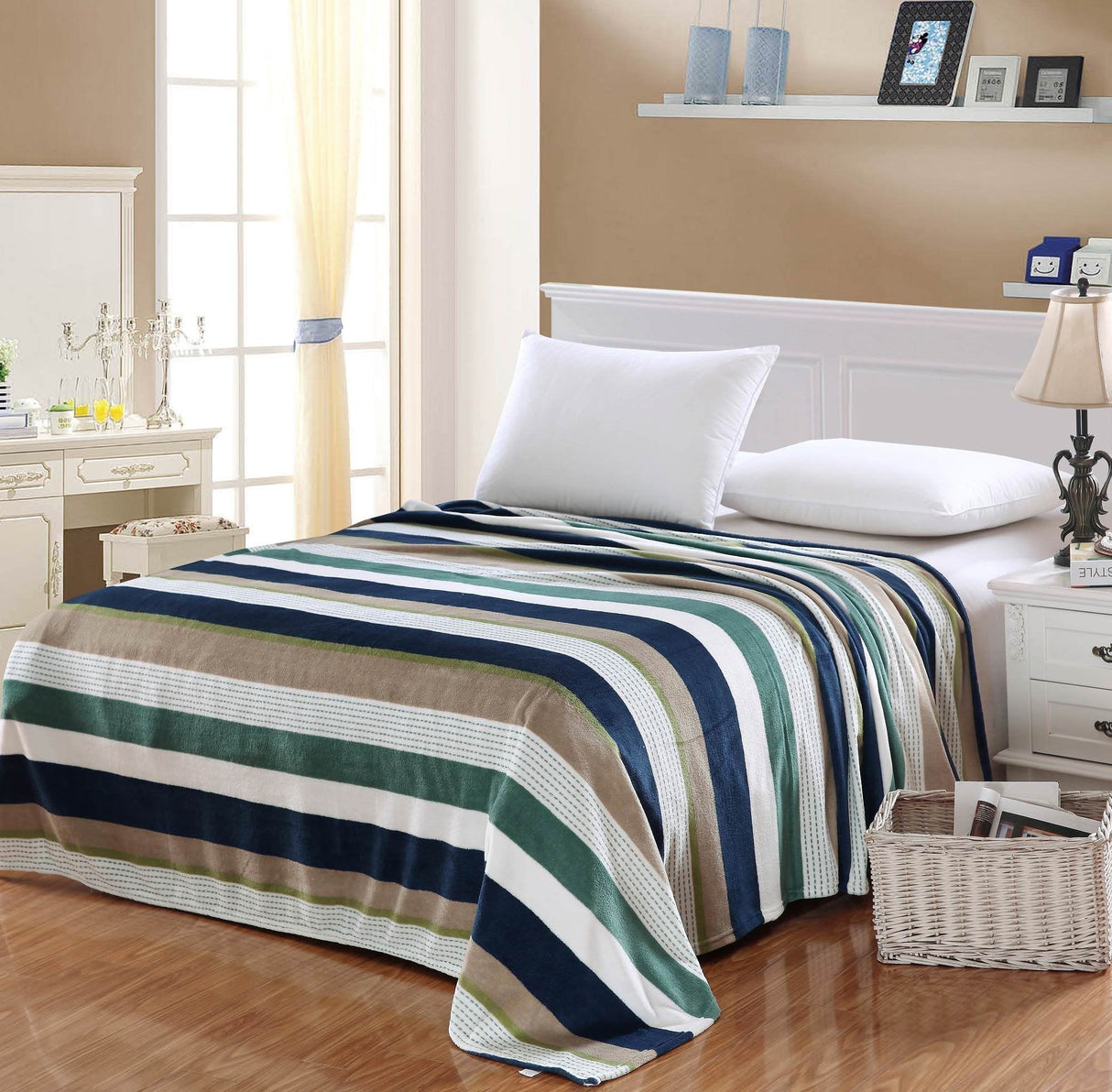 Faith, Hope, Love Home Decor Ultra Lush King Size Camesa Microplush Blanket