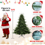 Full-Shaped 6 Ft Christmas Tree with 1673 PE/PVC Tips
