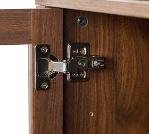 Dome Walnut Cabinet with Large Storage Space