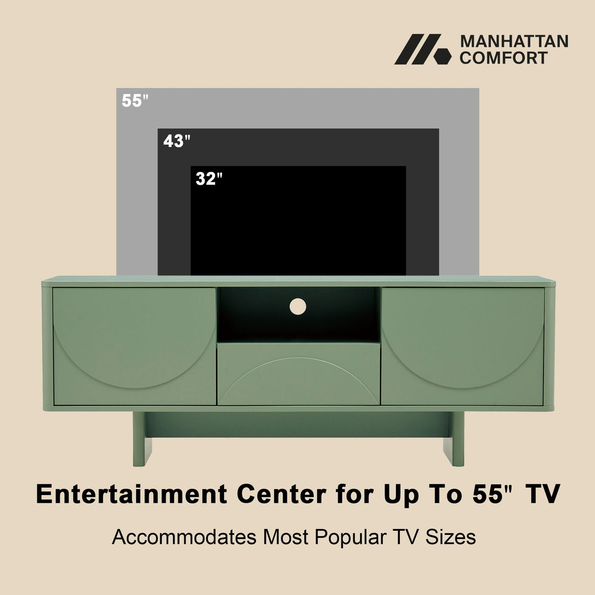 Ella - TV Stand With Adjustable Shelves