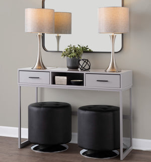 Lenuxe - Contemporary Semi Gloss Table Lamp (Set of 2)