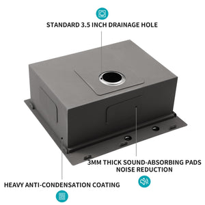 Stainless Steel Drop In Kitchen Sink with Workstation - Gray or Gold