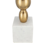 D15x29.5' Gold and White Table Lamp with Round Four Tiered Body