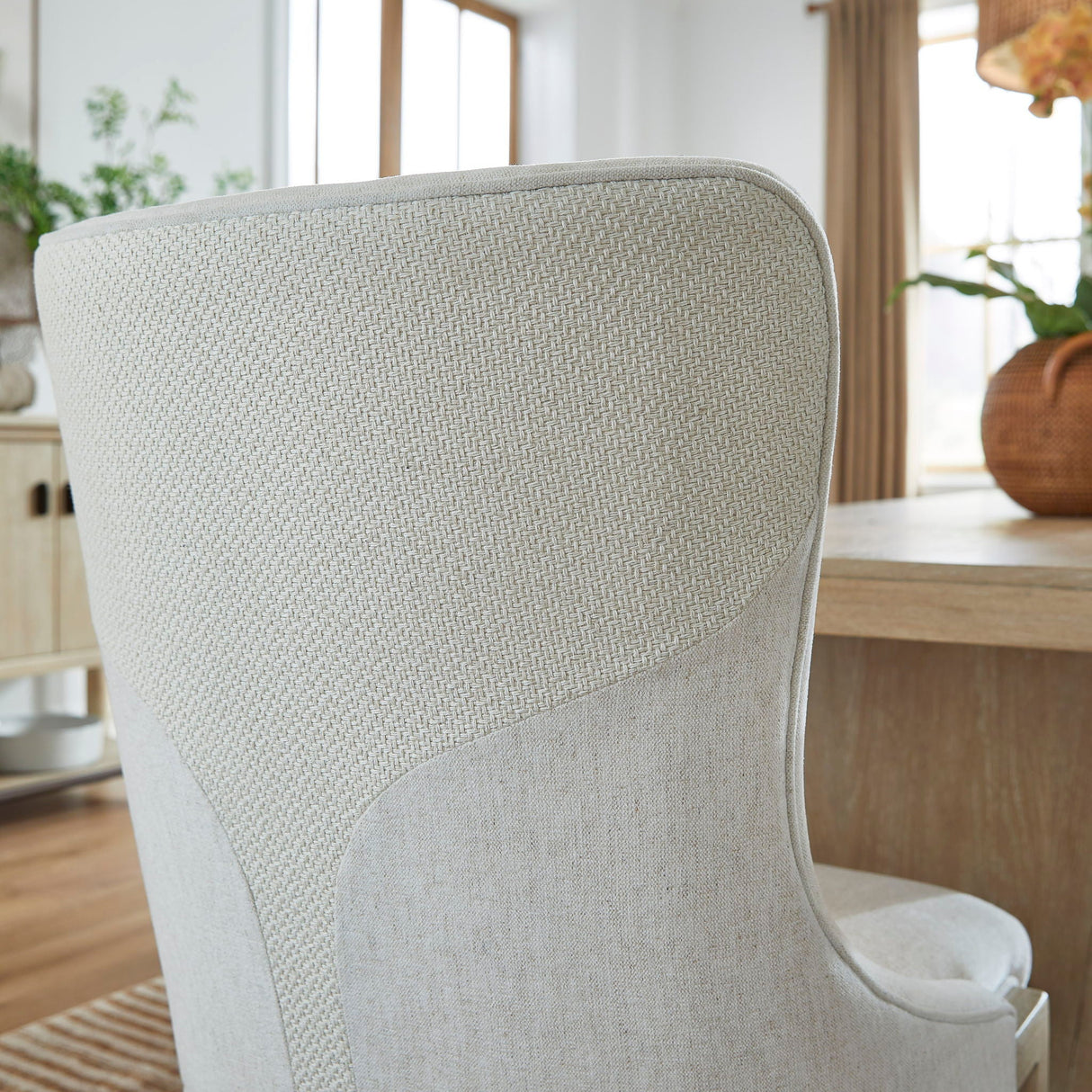 Sunset Cove - Upholstered Host Chair (Set of 2) - Sanibel Brown