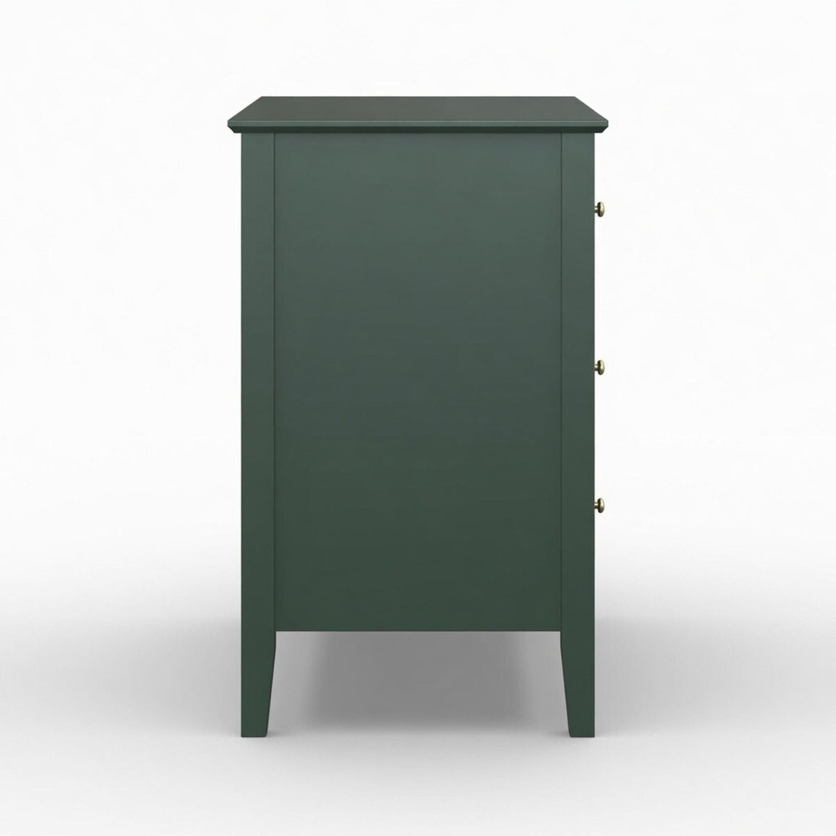 Fluted 3 Drawer Nightstand With Soft Close Slides