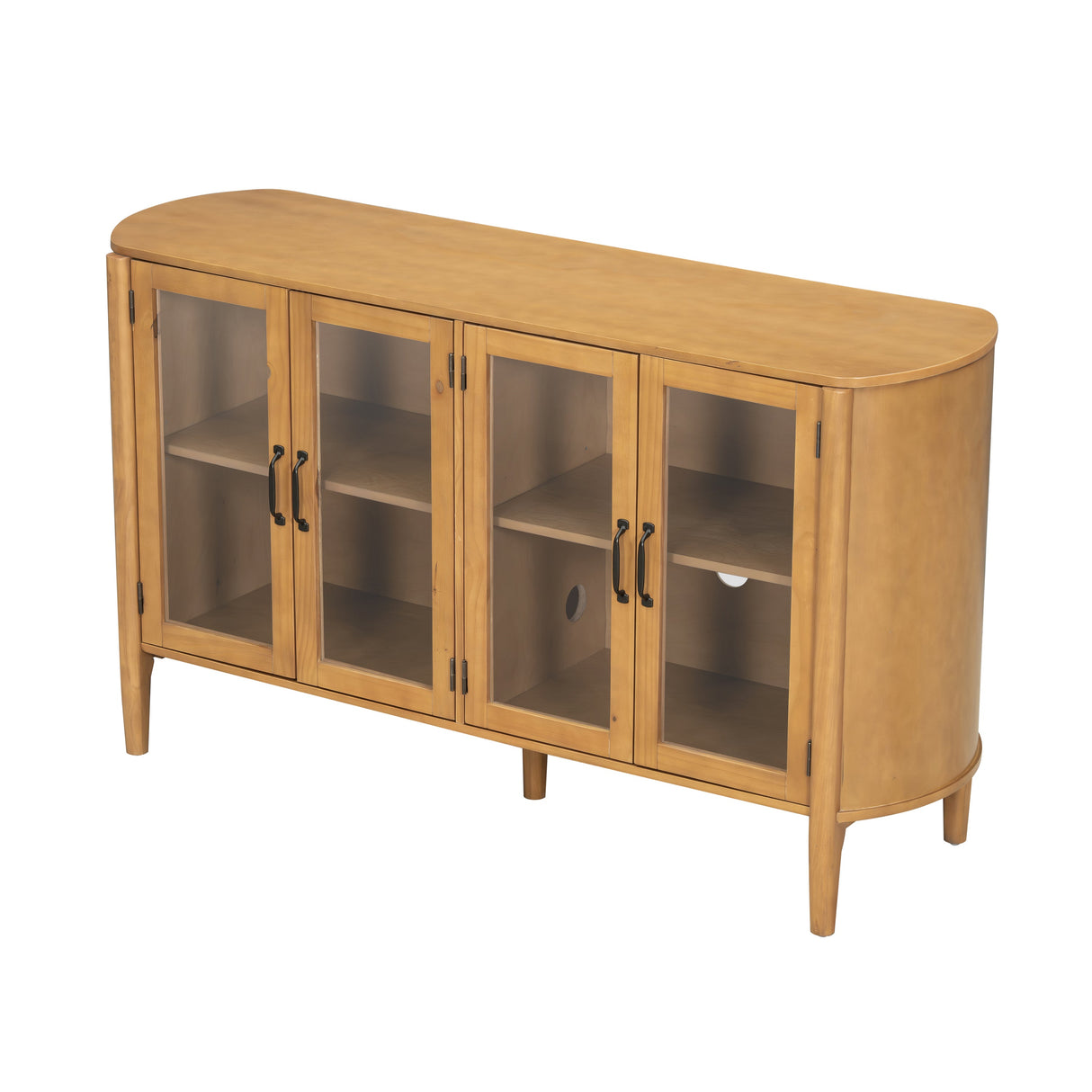 Stylish Large Storage Cabinet with 4 Doors